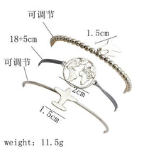 Load image into Gallery viewer, World Map Bracelets For Women Travel Jewellery Rose Gold Chain Friendship Sister Gifts Globe Bracelet Femme BFF