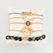 Load image into Gallery viewer, World Map Bracelets For Women Travel Jewellery Rose Gold Chain Friendship Sister Gifts Globe Bracelet Femme BFF