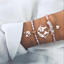 Load image into Gallery viewer, Ahmed 15 Style Bohemian Trendy Bracelet sets for Women Fashion Plain Shell Map Heart Animal Palm Beads Tassel Bracelets Jewelry