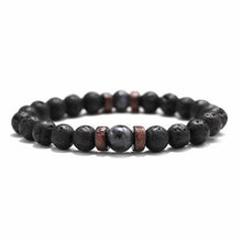 Load image into Gallery viewer, Fashion Lava Stone Bracelet Men Natural Moonstone Bead Chakra Bracelet Male Charm Diffuser Bracelets Heren Armband Jewelry Gift